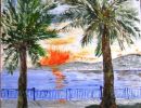 10.soleil couchant sur la baie des anges
