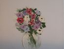 28. anemones sur la toile blanche