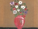 29. anemones sur la toile bise